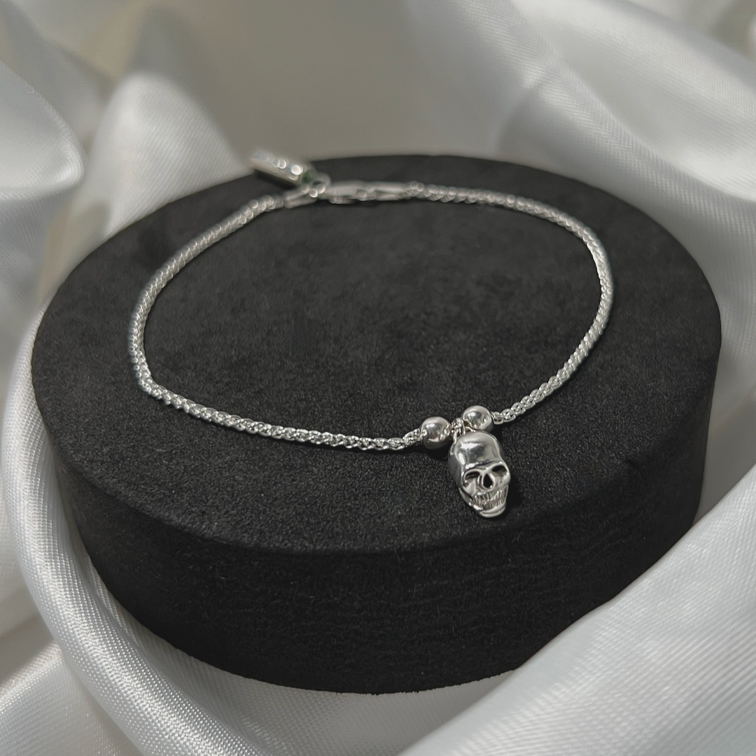 Etincelle Skull Anklet