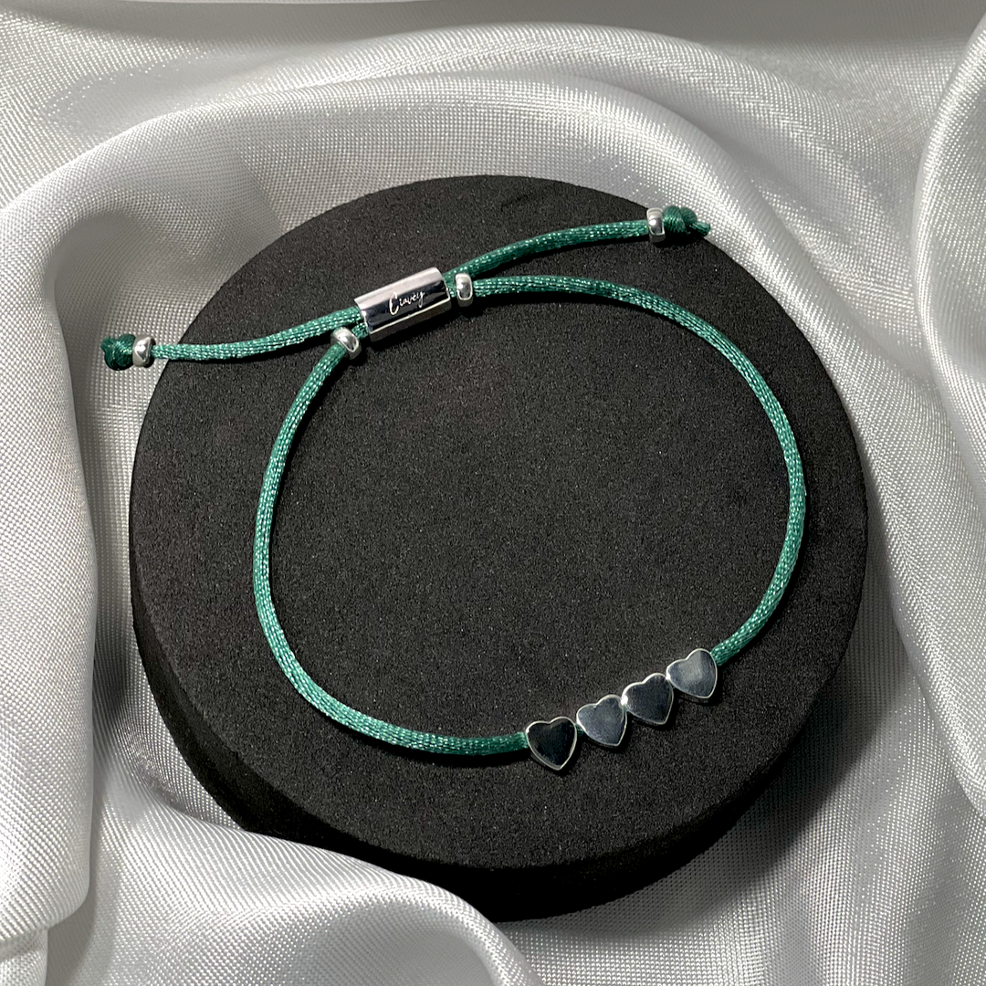 Cord Hearts Bracelet