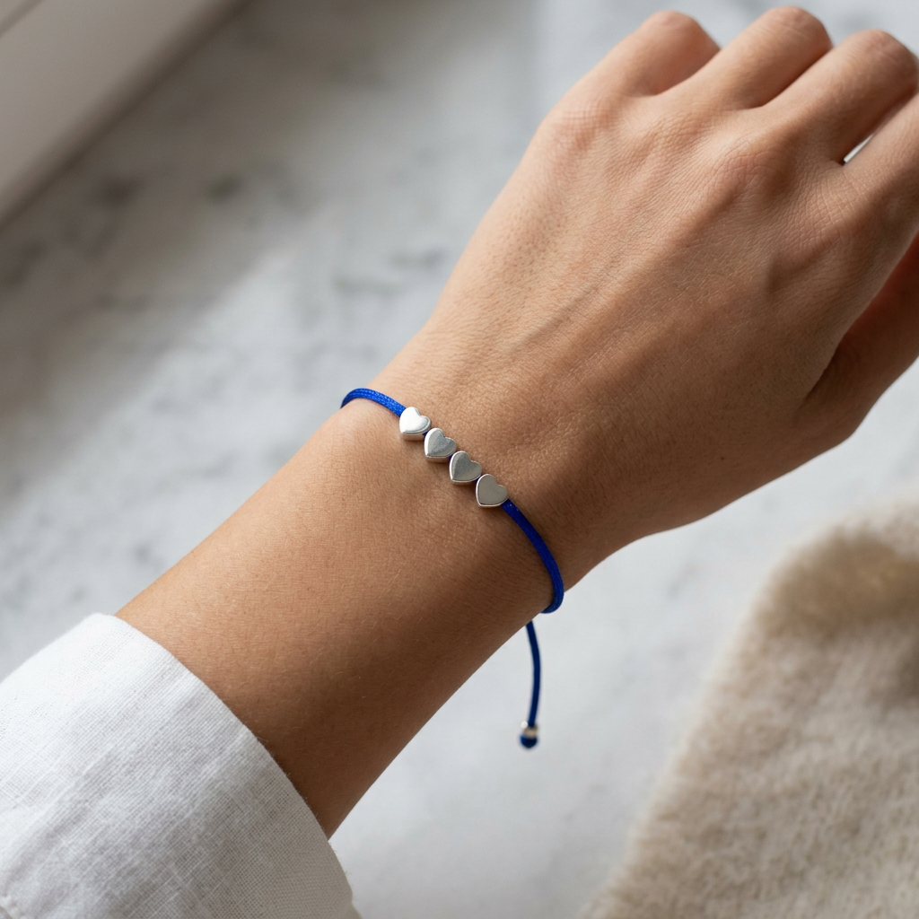 Cord Hearts Bracelet
